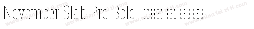 November Slab Pro Bold字体转换